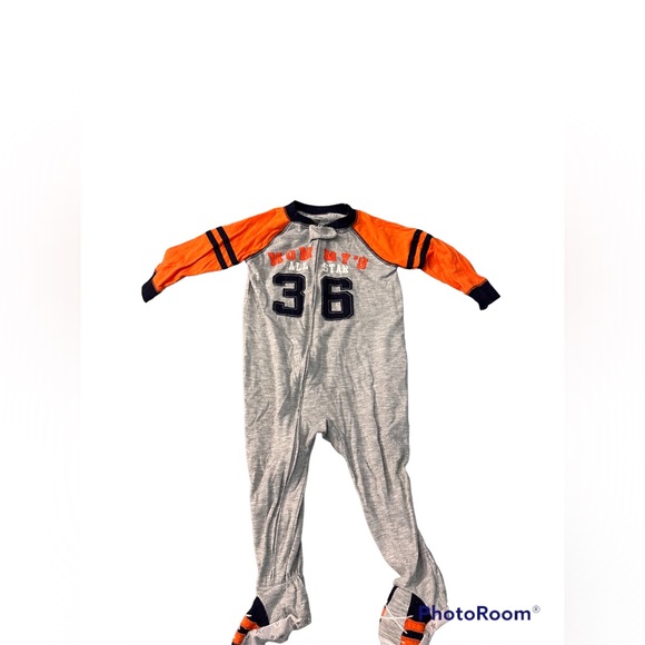 Carters boys zippered footie pajamas| size: 18 months - Picture 1 of 3